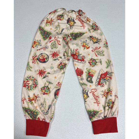 Girls Clothes Size 7/8 Christmas Pajama Set & Green Star Pjs Top Casual Colorful - Picture 6 of 9